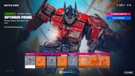 Optimus Prime is the Fortnite Chapter 4 Season 3 Battle Pass Tier 100 reward (Image via iFireMonkey/Twitter)